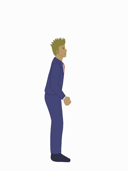 Suit hit animation