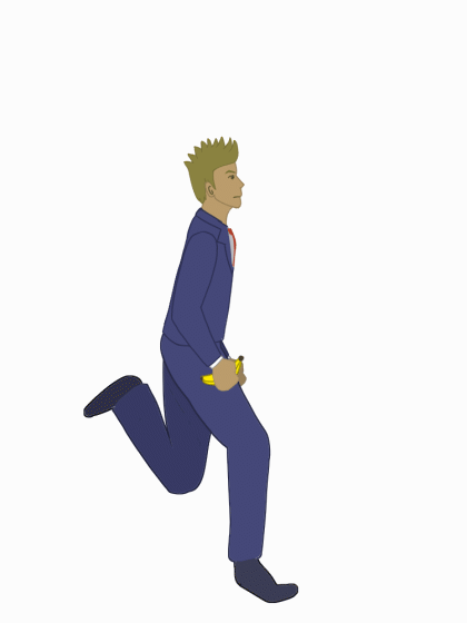 Suit running animation