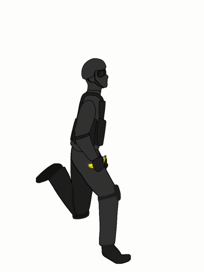 Swat running animation