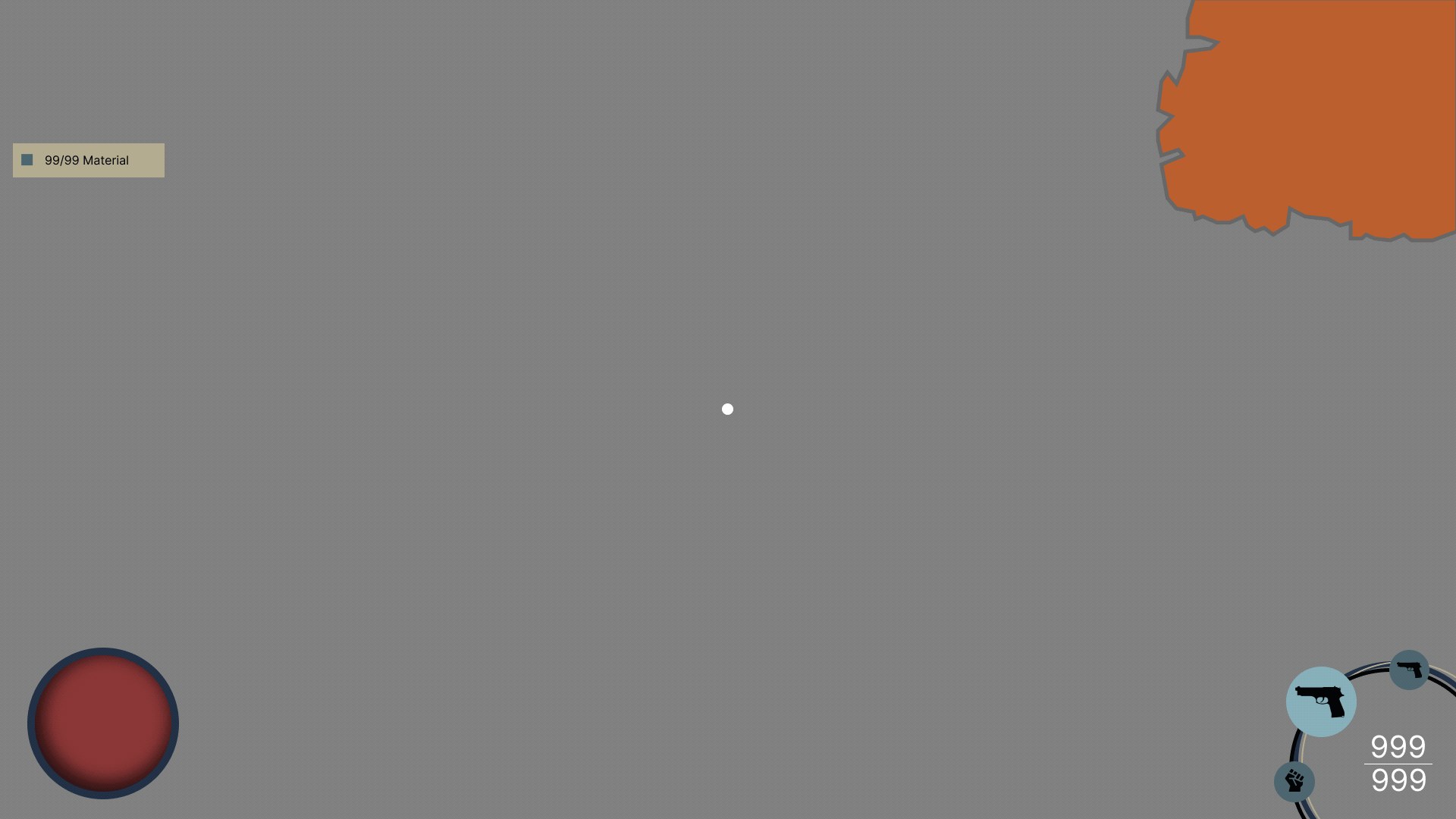 Animated alternate HUD with HP orb and radial weapon wheel