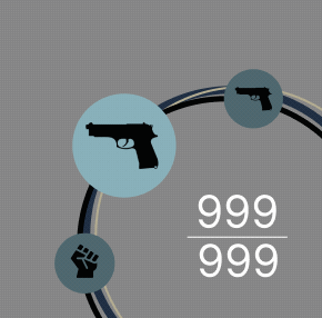 Radial weapon wheel animation