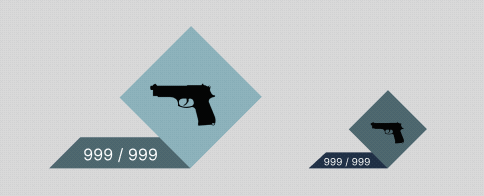 Diamond weapon selector animation